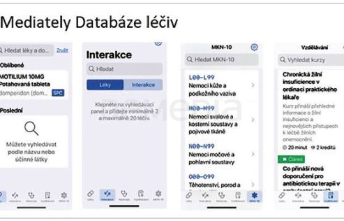 OBR. 1 Aplikace Mediately Databáze léčiv.