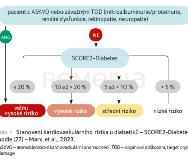 OBR. 1 Stanovení kardiovaskulárního rizika u&nbsp;diabetiků – SCORE2-Diabetes
