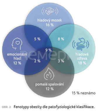 OBR. 2 Fenotypy obezity dle&nbsp;patofyziologické klasifi kace