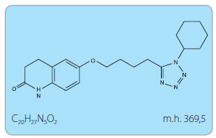 Obr. 1 Chemický strukturní vzorec cilostazolu