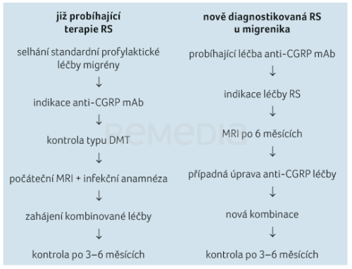 Komentář: Účinnost, bezpečnost a vliv monoklonálních protilátek proti CGRP na průběh roztroušené sklerózy